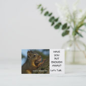 Ruhestands-Strategie-Visitenkarte Visitenkarte (Stehend Vorderseite)