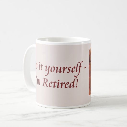 Ruhestands-Tasse Kaffeetasse (Vorderseite Links)