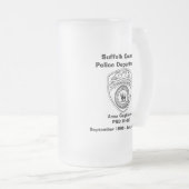 Ruhestands-Tasse Mattglas Bierglas (VorderseiteRechts)