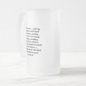 Ruhestands-Tasse Mattglas Bierglas (Vorderseite Links)