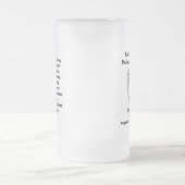 Ruhestands-Tasse Mattglas Bierglas (Mittel)