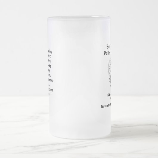 Ruhestands-Tasse Mattglas Bierglas (Mittel)