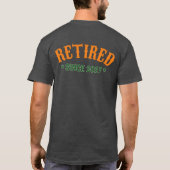 Ruhestands-Urlaubs-Design T-Shirt (Rückseite)