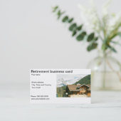Ruhestands-Visitenkarteschablone Visitenkarte (Stehend Vorderseite)