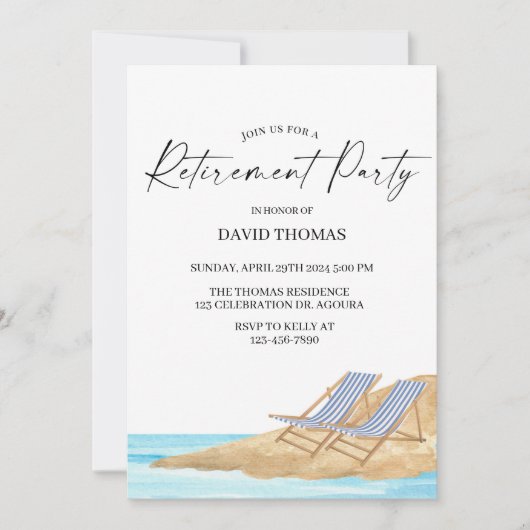 Ruhestandsaufenthalt, Begehung der Renten, Einladung (Vorderseite)