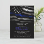 Ruhestandsaufenthalt, polizeiliches Ruhestand, Übe Einladung (Stehend Vorderseite)