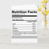 Ruhestandsbezeichnung Funny Nutrition Karte (Gelbe Blume)