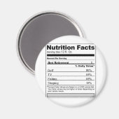 Ruhestandsbezeichnung Funny Nutrition Magnet (Vorderseite/Rückseite)