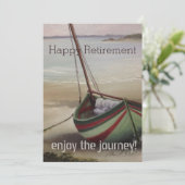 Ruhestandsboot Dankeskarte (Stehend Vorderseite)