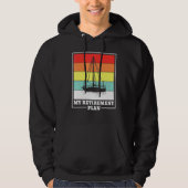 Ruhestandsboot Segelboot Hoodie (Vorderseite)