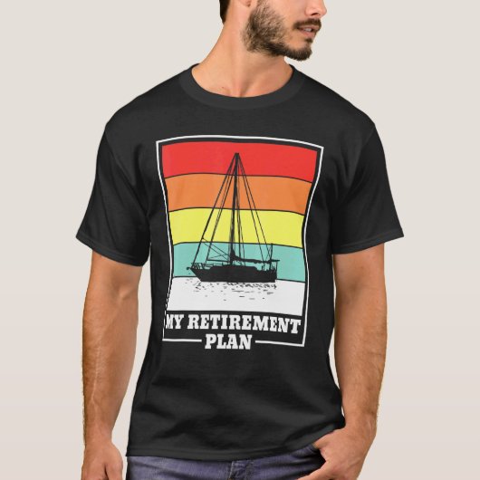Ruhestandsboot Segelboot T-Shirt (Vorderseite)