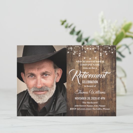 Ruhestandseinladung Einladung (Stehend Vorderseite)