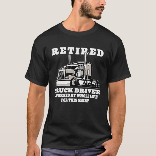 Ruhestandsfahrer Ruhestandszeit für LKW T-Shirt (Vorderseite)
