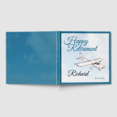 Ruhestandsfeier Gästebuch mit Flugzeugdesign 3 (Voll)