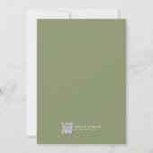 Ruhestandsfeier Golf Thema Grüne Einladung (Rückseite)