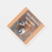 Ruhestandsfeier Serviette Ingwerkatze schlafend Fo (Ecke)