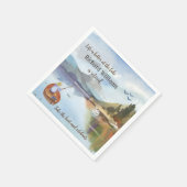 Ruhestandsfischerei am Seeufer Serviette (Ecke)