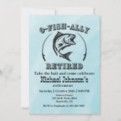 Ruhestandsfischerei auf O-Fisch in Ruhestand Einladung (Vorderseite)