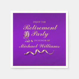 Ruhestandsformal Classic Champagner Glass Serviette