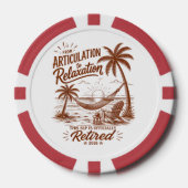 Ruhestandsformular Artikulation zur Entspannung 20 Pokerchips (Vorderseite)
