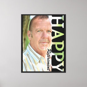 Ruhestandsfoto-Leinwand Personalisierte Ruhestan Leinwanddruck