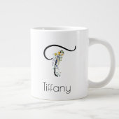 Ruhestandsgeschenk Arbeitgeber monogramm Aquarell Jumbo-Tasse (Rechts)