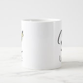 Ruhestandsgeschenk Arbeitgeber monogramm Aquarell Jumbo-Tasse (Vorderseite)