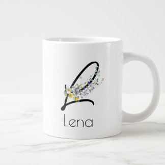 Ruhestandsgeschenk Arbeitgeber monogramm Aquarell Jumbo-Tasse