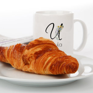 Ruhestandsgeschenk Arbeitgeber Monogramm Aquarell Jumbo-Tasse