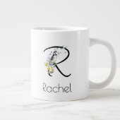 Ruhestandsgeschenk Arbeitgeber monogramm Aquarell Jumbo-Tasse (Rechts)