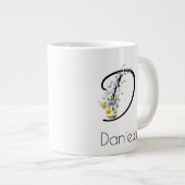 Ruhestandsgeschenk Arbeitgeber monogramm Aquarell Jumbo-Tasse (Vorderseite Rechts)
