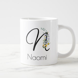 Ruhestandsgeschenk Arbeitgeber Monogramm Aquarell  Jumbo-Tasse
