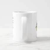 Ruhestandsgeschenk Arbeitgeber monogramm Aquarell Jumbo-Tasse (Rückseite)