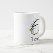 Ruhestandsgeschenk Arbeitgeber monogramm Aquarell Jumbo-Tasse (Vorderseite Rechts)