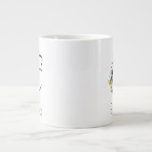 Ruhestandsgeschenk Arbeitgeber monogramm Aquarell Jumbo-Tasse (Vorderseite)