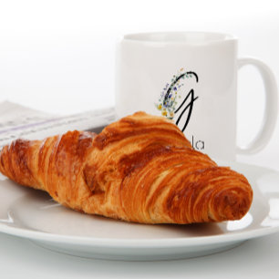 Ruhestandsgeschenk Arbeitgeber Monogramm Wasserfar Jumbo-Tasse