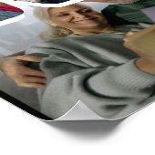 Ruhestandsgeschenk, lustige Foto-Zeitleiste Poster (Ecke)