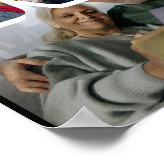 Ruhestandsgeschenk, lustige Foto-Zeitleiste Poster (Ecke)