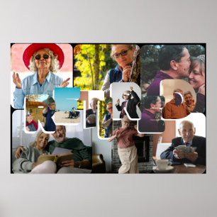 Ruhestandsgeschenk, lustige Foto-Zeitleiste Poster