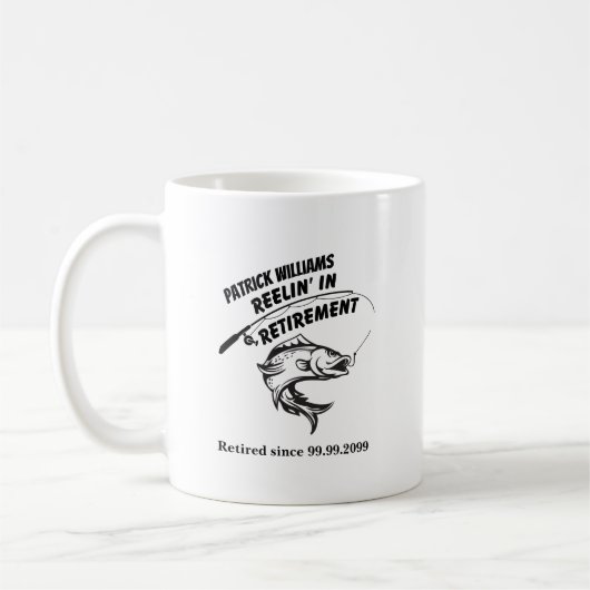 Ruhestandsgeschenke für Ruhestandsfischerei Kaffeetasse (Links)