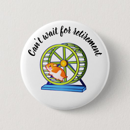 Ruhestandshamster Button (Vorderseite)
