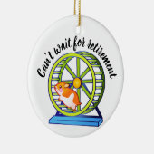 Ruhestandshamster Keramik Ornament (Rechts)