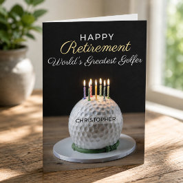 Ruhestandskarte 'Bester Golfer der Welt' Karte