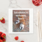 Ruhestandskatze Party Serviette (Beispiel)