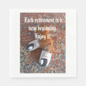 Ruhestandskatze Party Serviette (Vorderseite)