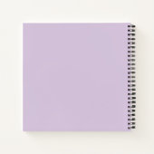 Ruhestandsmonogramm Wasserfarbe Rose Lavendel weiß Notizblock (Rückseite)