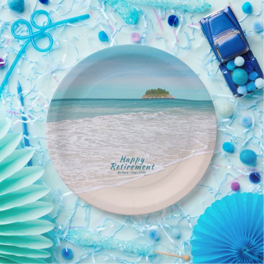 Ruhestandspapier Tropical Beach Pappteller (Party)