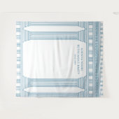 Ruhestandsparty in Blau Wandteppich (Vorderseite (Horizontal))