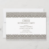 RUHestandSPARTY mit Steinelementen Einladung (Vorderseite)