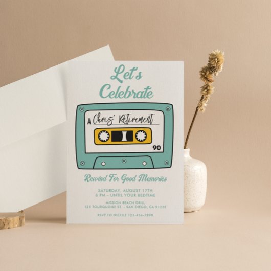 Ruhestandspass Party Einladung Retro-Einladung